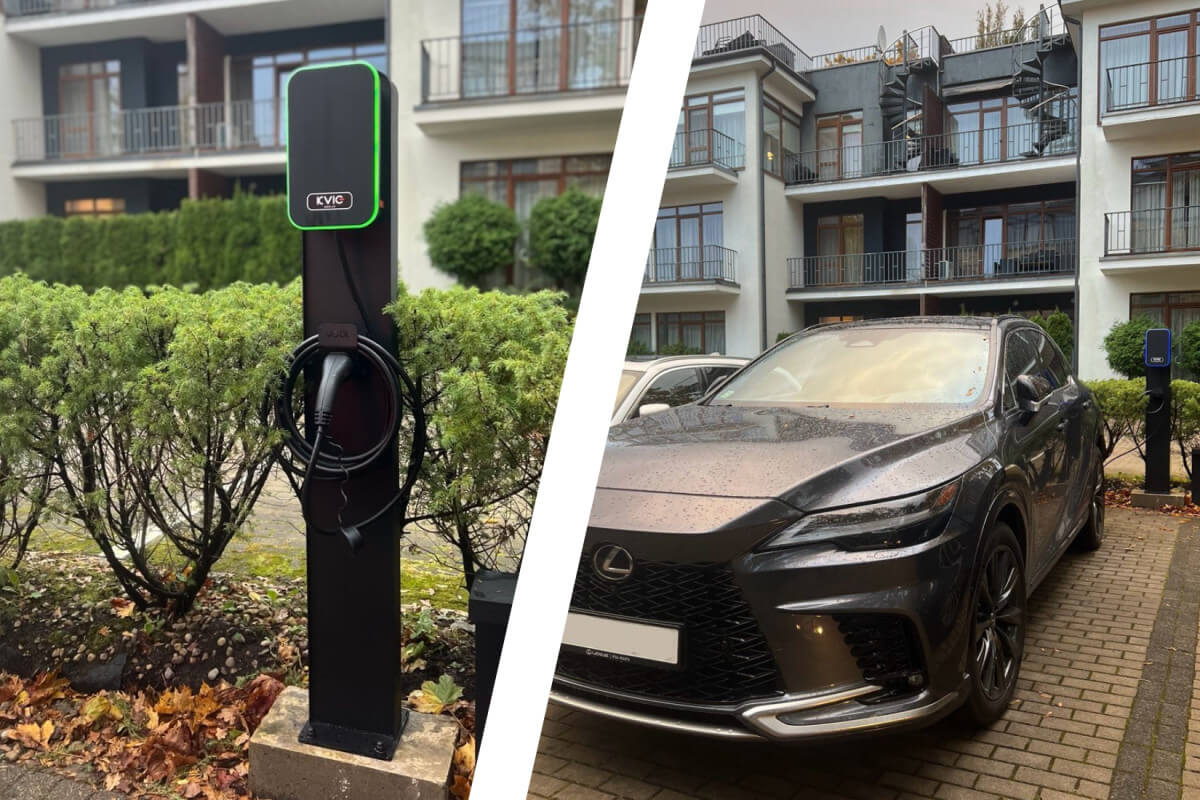 Plugin hibrīds uzlādes stacija Lexus